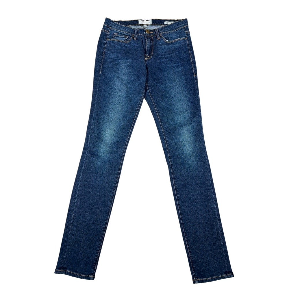 FRAME Le Skinny de Jeanne Jeans Womens 28 Dark Wash‎ Stretch Designer Denim